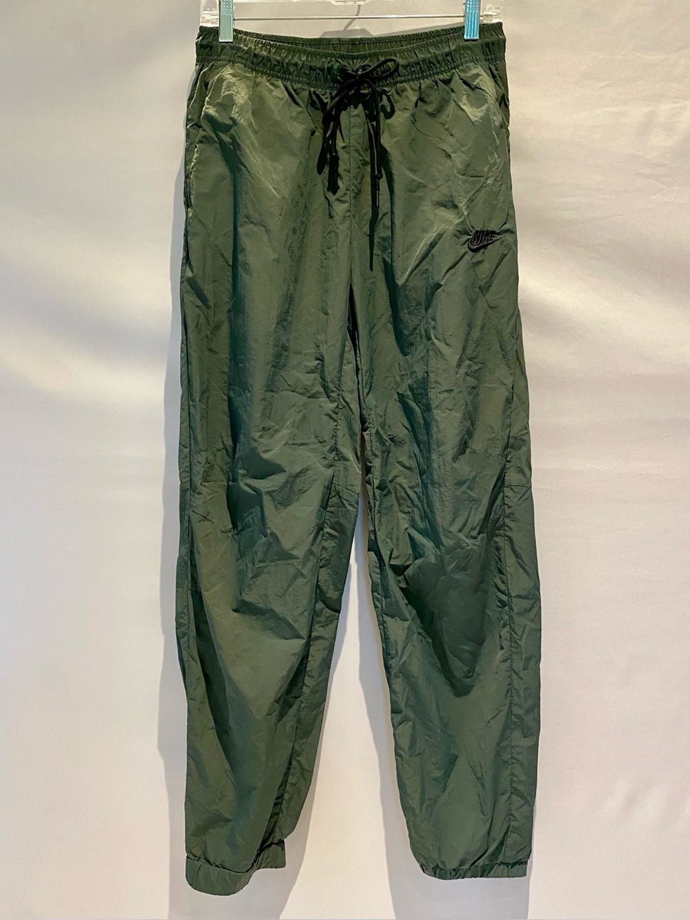Nike Green Nylon Joggers, size M